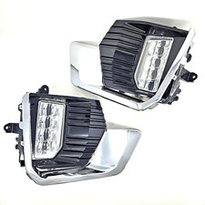 Led Fog Lights Set For 2021-2023 Gmc Yukon Chrome Bezel Switch Wires Assembly