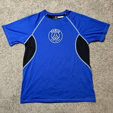 Authentic Blue Paris Saint Germain PSG Blue Athletic Stretch Shirt Men’s M