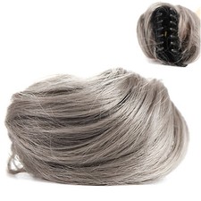 Messy Bun Hair Piece Clip in Claw Hair Extensions Natural Ponytail V1R9