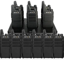 Long Range Walkie Talkies Retevis RT22 Two Way Radios 12Pack + Six Way Charger