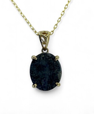 Selene Moon Pendant I Genuine Lunar Meteorite Necklace - 14Kt Gold Jewelry - TOP