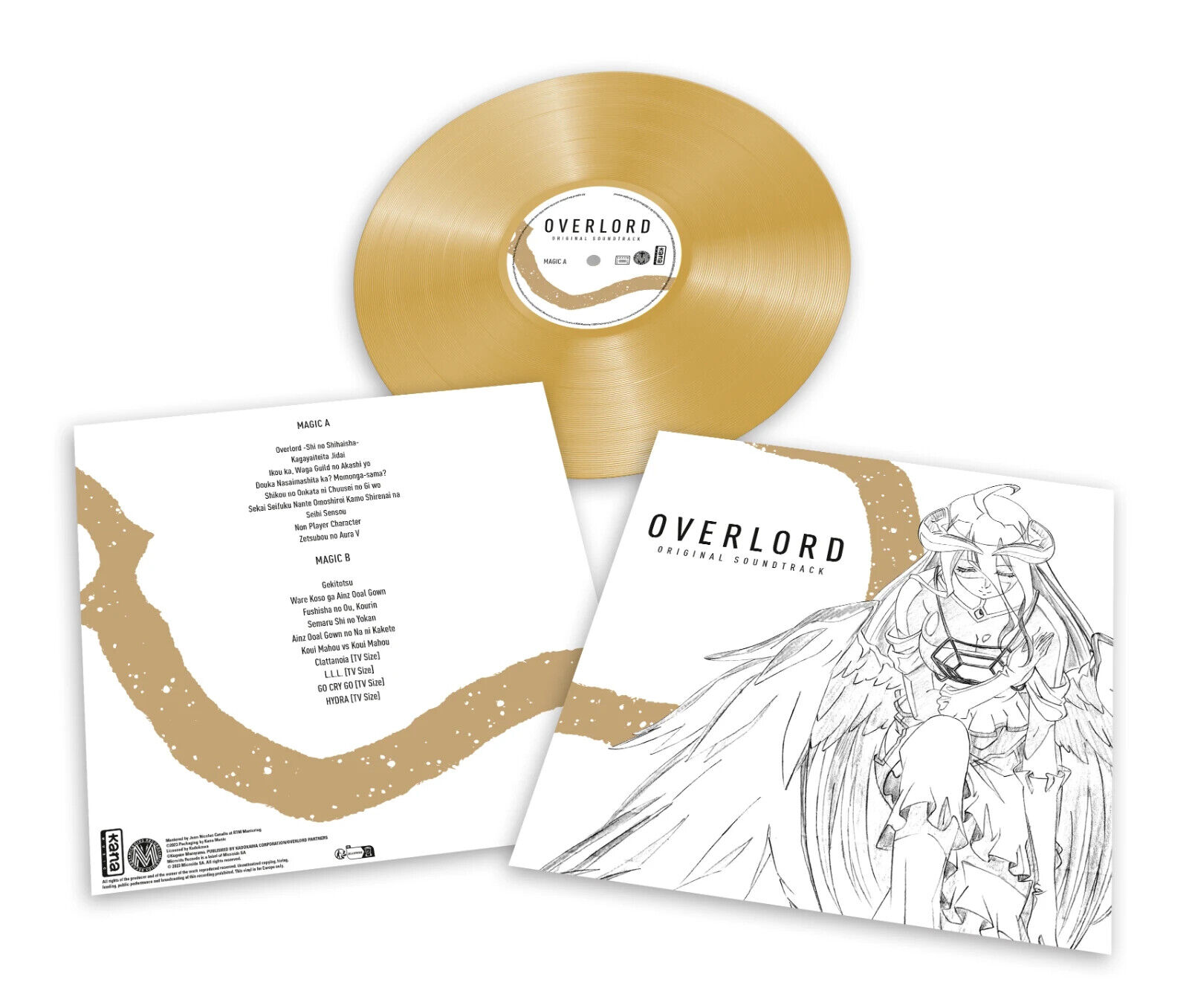 Overlord Anime Vinyl Record Soundtrack LP Gold Limited Edition