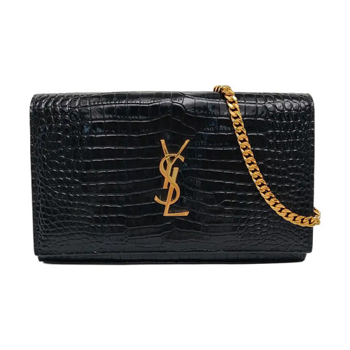 Yves Saint Laurent KATE Crossbody bags Leather Black Free Shipping | Duties Paid