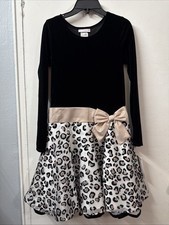 Bonnie Jean Girls' Vintage Velvet Taffeta Dress Size 14 Brand New With tags