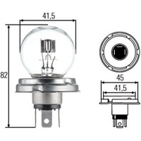Hella Standard R2 (Bilux) Halogen GlÜHlampe 6V 45/40W P45T | 8GD 002 088-071