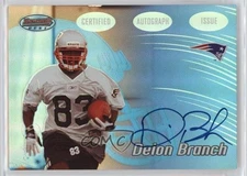 2002 Bowman's Best Deion Branch #130 Rookie Auto RC