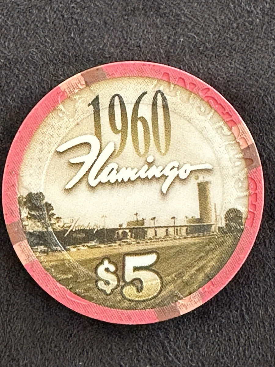 1979年.フラミンゴヒルトン カジノ専用ゲーム用他 Flamingo Casino Chips Indiana Collectible Individual $5 Casino