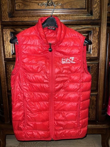Women Emporio Armani Vest Red Nylon S