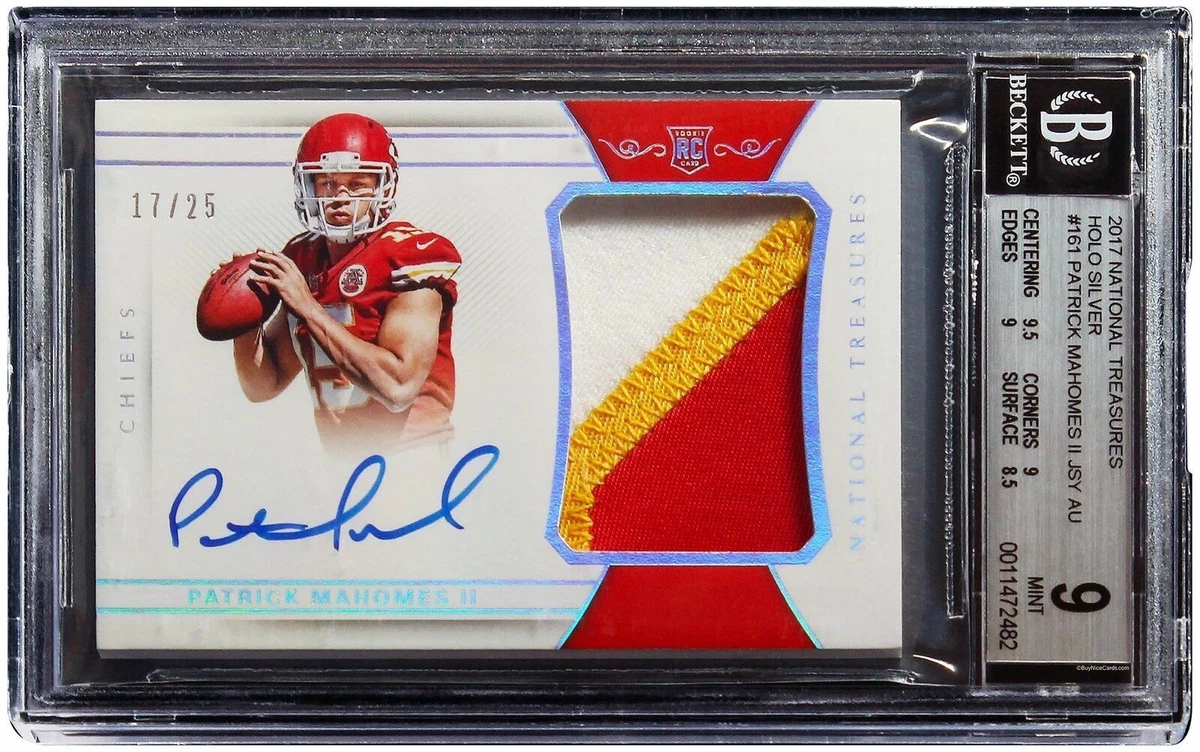 2017 Panini National Treasures Patrick Mahomes II #161 for sale | eBay