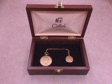Vintage Colibri Quartz Pocket Watch - US Eagle Emblem Presentation Box Untested
