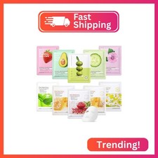 10 Pack Variety Facial Sheet Masks Skin Care Set, Hydrating Bulk Sheet Face Mask