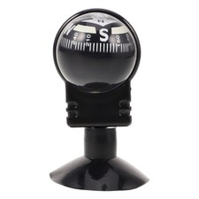  Portable Car Compass with Suction Cup Rotating Guide Ball for Accurate