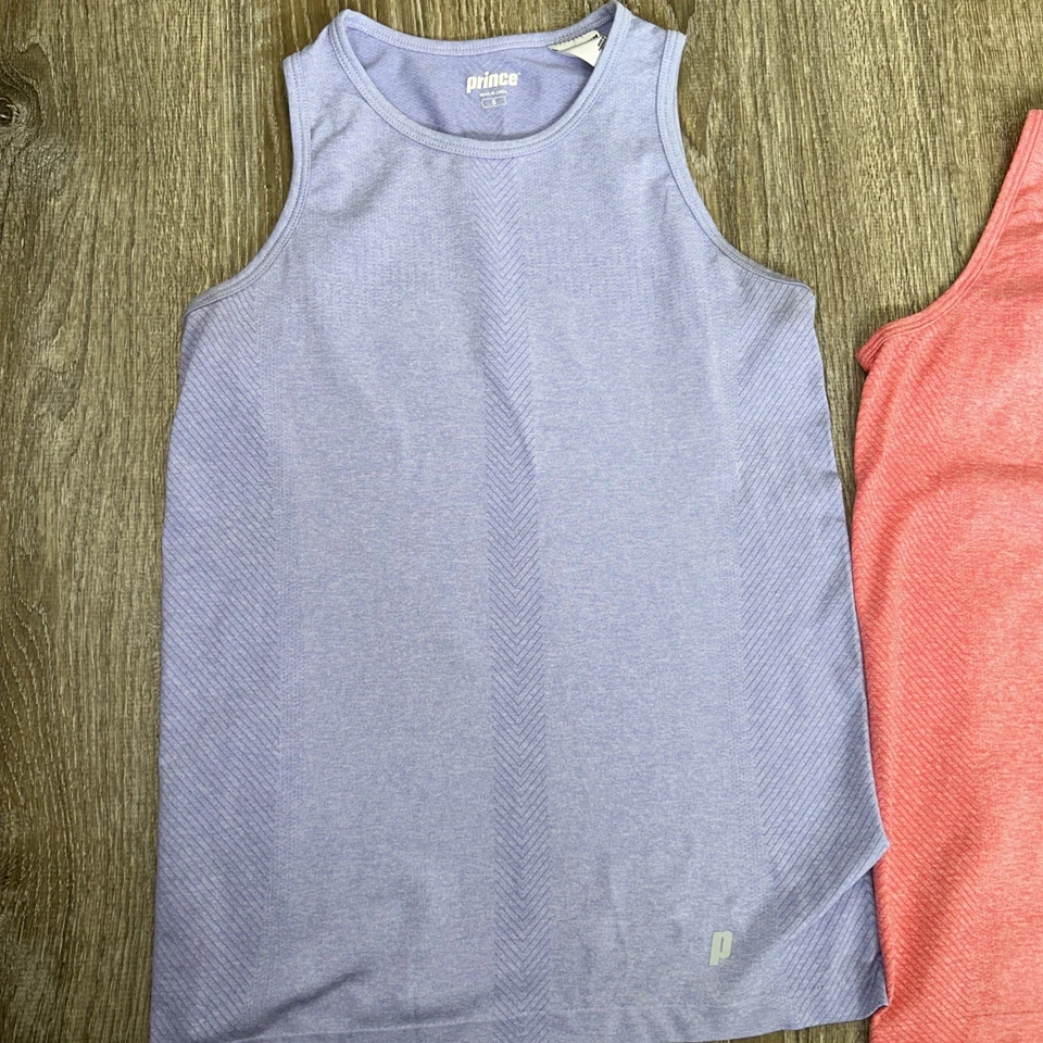 Paquete Prince Camiseta sin mangas de tenis para mujer, pequeña, azul, rosa, púrpura Foto 4 de 4