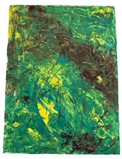 Hand Painted Art Acrylic on Canvas - Abstract "Spring" Original Painting 9x12