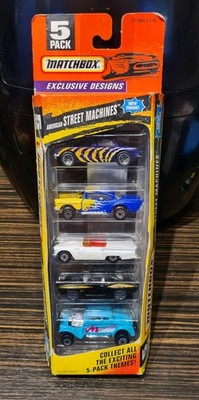 MATCHBOX 5 PACK AMERICAN STREET MACHINES CAR SET 
