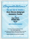 2025-26 Bowman Egor Demin #BCA-ED Geometric Auto RC
