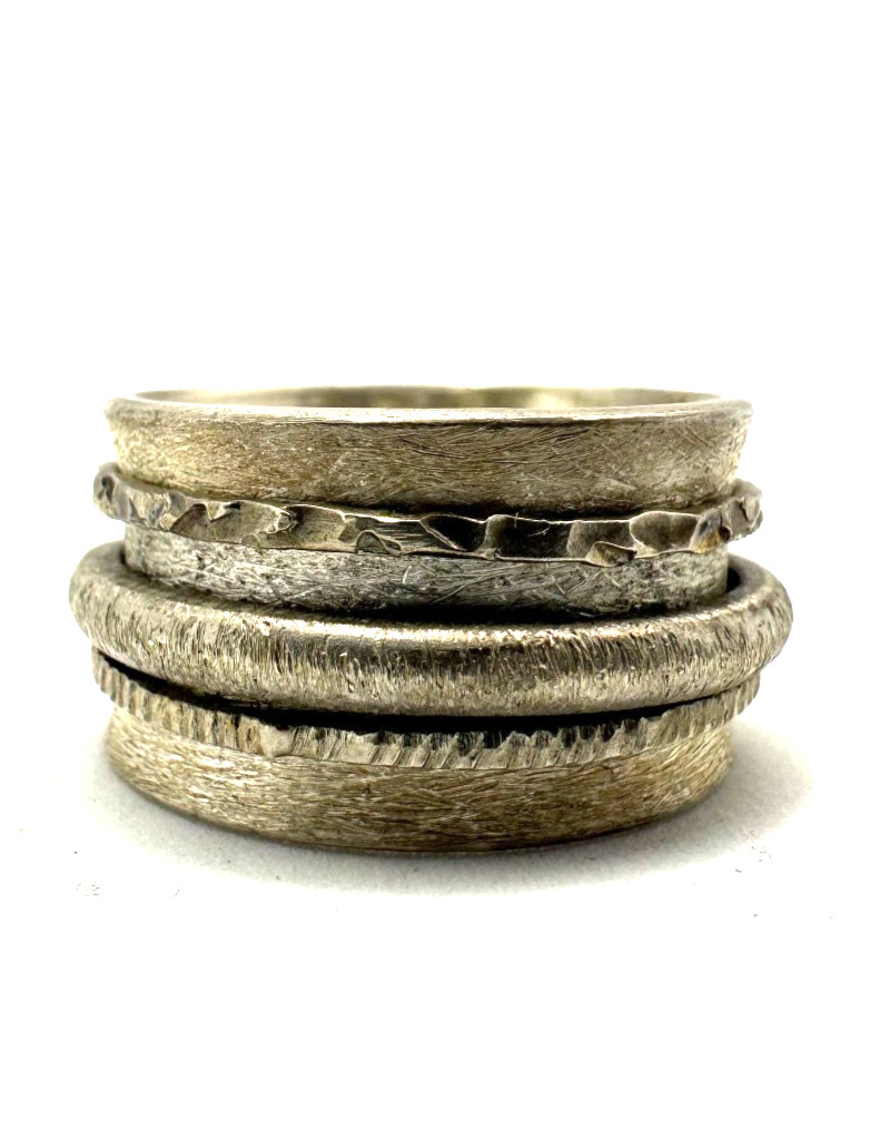 925 SILVER Ring Refinement Solid Size 59 Jewelry … - image 2