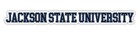 Jackson State University College Text Vinyl Decal – White, Clear and Holo