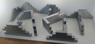 brick walls 28mm FAST SHIP|Alternate Wargaming Miniature
