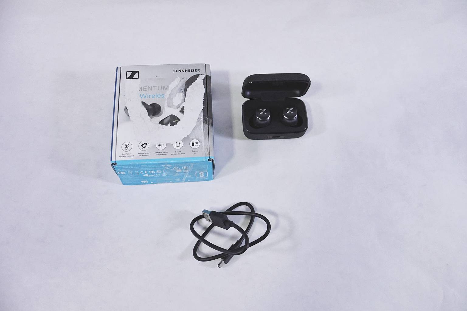 SENNHEISER MOMENTUM TRUE WIRELESS 4 EARBUDS WITH CHARGING CASE | MTW4 | BLACK