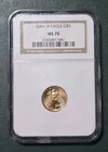 2006-W American Gold Eagle $5 NGC MS70 1/10 Oz Burnished