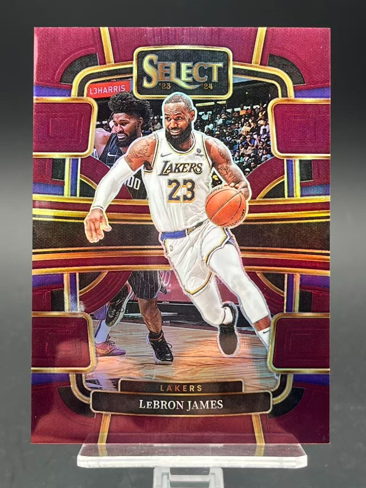 Lebron James 2023-24 Panini Select Concourse Maroon Prizm /175
