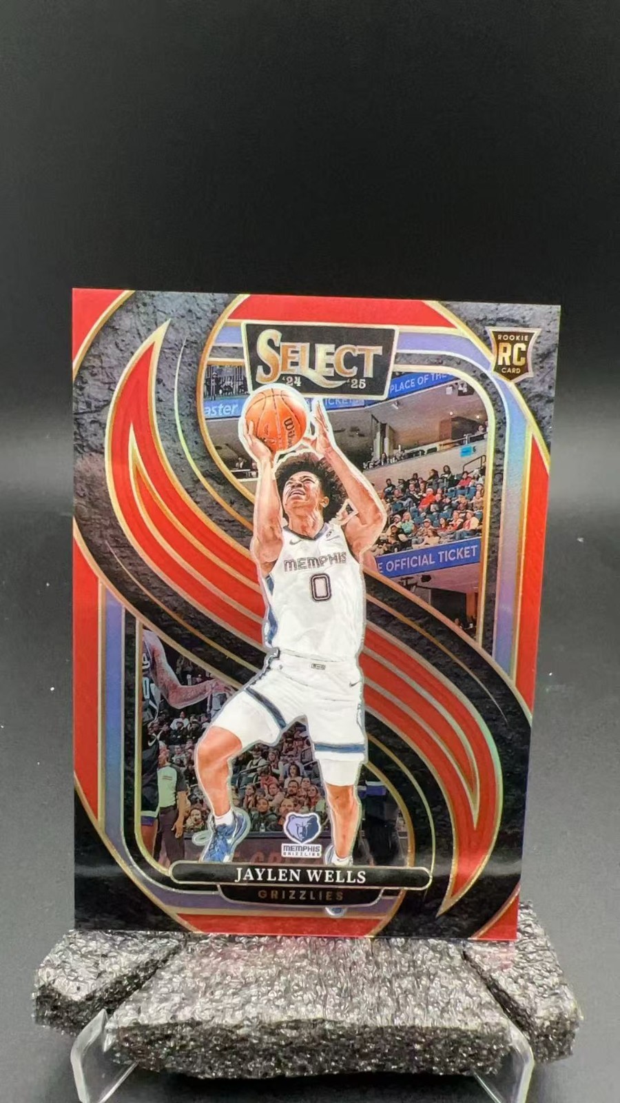2024-25 Panini Select Jaylen Wells RC Red Prizm /199 Premier Level #11275 C