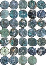 Roman Coins Lot Of 16 Antoniniani And A Sestertius 2nd - 3rd Century AD Barbs