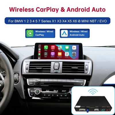 Wireless CarPlay Android Auto Airplay Für BMW 1 2 3 4 5 6 7er X2 X3 X5 MINI I8