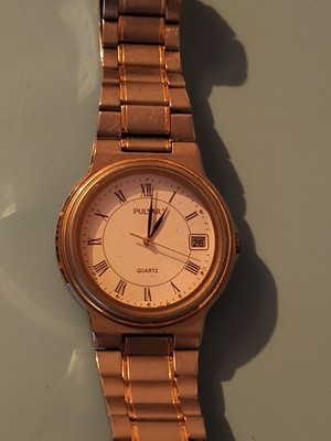 Pulsar Herrenuhr, elegante Armbanduhr, gebraucht, zuverlässige Marke Pulsar