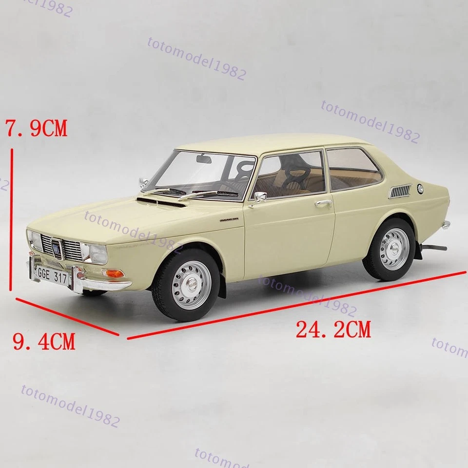BOS 1:18 Saab 99 1971 Beige BOS081 Resin Model Car Limited Collection Used - Image 4 of 4