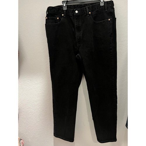 Vintage 2001 Levis 550 Black Jeans W40 L32 Made In Canada Blank Tab Relaxed Fit