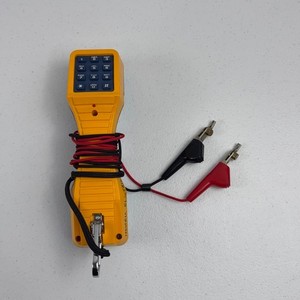 Fluke Networks TS19 Telephone Test Set Lineman’s Portable Handset with Clips