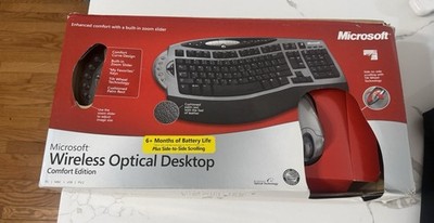 Microsoft Wireless Optical Desktop Comfort Edition  Keyboard & Mouse & Dongle