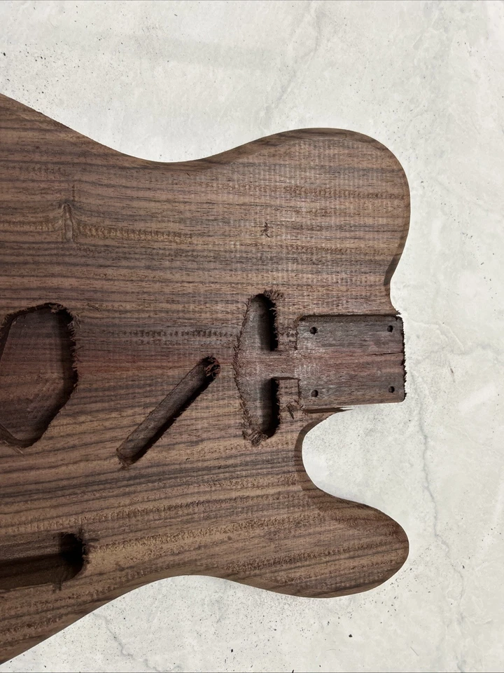 INDIAN ROSEWOOD BODY TELECASTER GUITAR NATURAL UNFINISHED - Image 2 of 4
