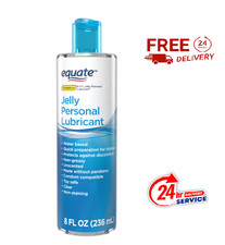 Equate Personal Lubricant Jelly 8 oz Water Based Fragrance Free