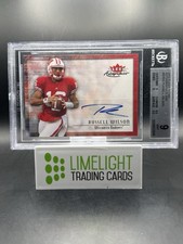 2012 Fleer Retro Auto Russell Wilson BGS 9 Autographics 2000 RC Rookie SP KK1