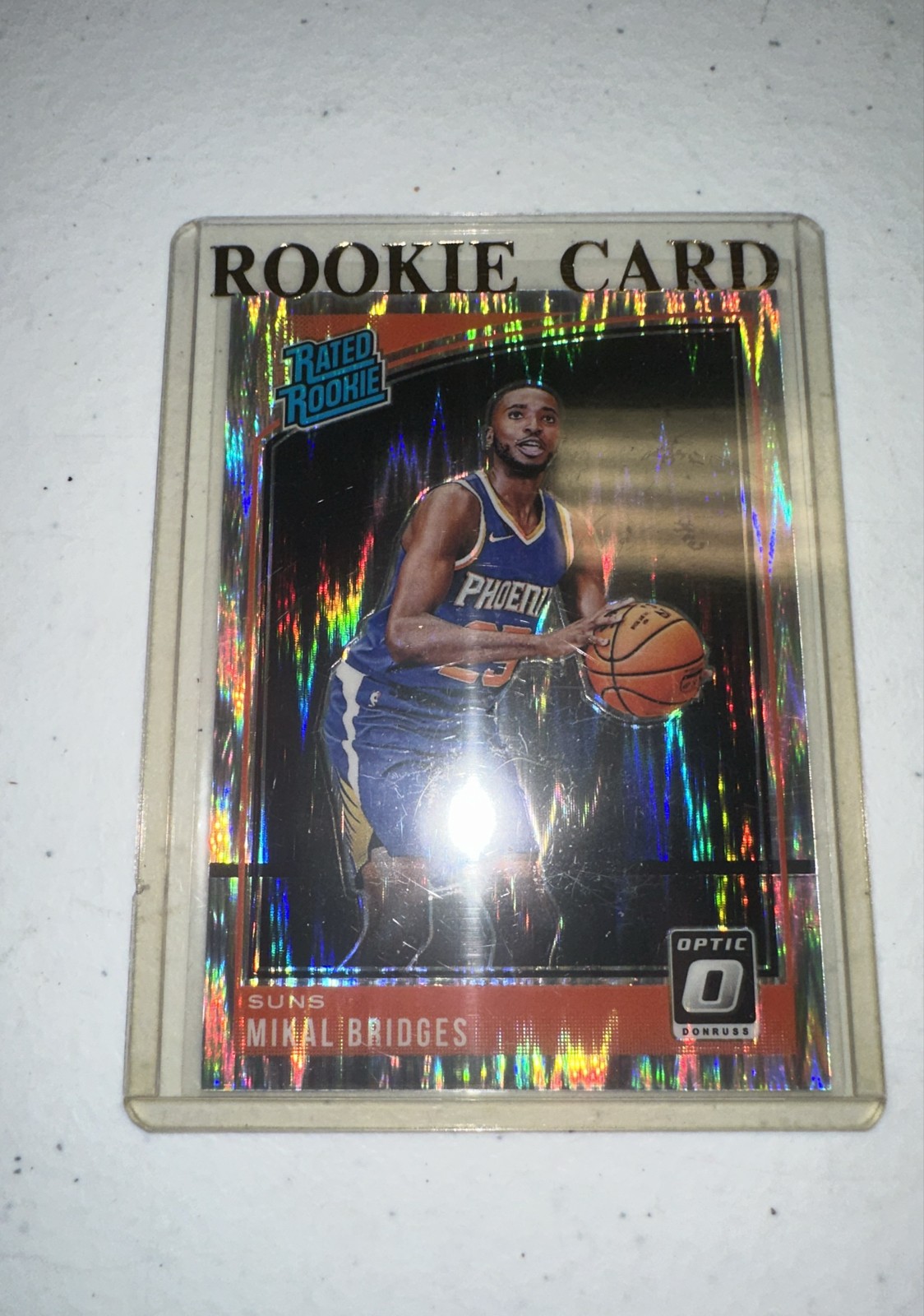 2018-19 Panini Donruss Optic - Rated Rookie Mikal Bridges #200 Shock Prizm (RC)