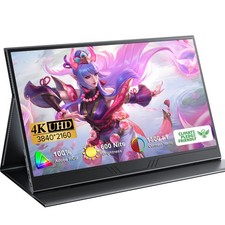 UPERFECT 15.6" Portable Monitor 4K LCD Display Extended Screen For Laptop PC PS5