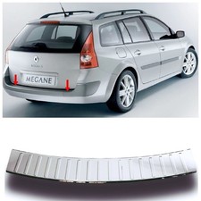 Pour RENAULT MEGANE 2 II BREAK 2002 à 2009 Chromé Pare chocs Protection BRILLANT