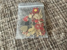30 Red Charms For Beadable Pen And Keychain Making