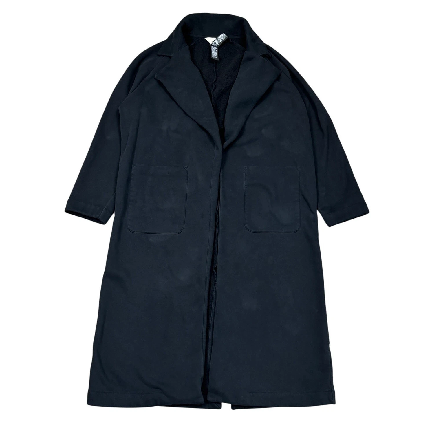 vuori restore organic cotton fleece trench jacket
