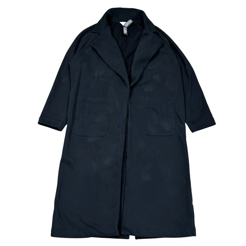 vuori restore organic cotton fleece trench jacket