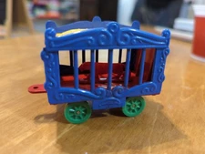 Rare Allied"Red Lion"American Flyer Circus Train Cage Wagon 643 Flat Car Antique