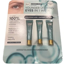Roc  Hydrate + Plump 0.6 fl oz 3 PACK  Depuffing, Anti- Wrinkles Eye Cream