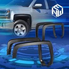 For 14-19 Chevy Silverado 1500 2500HD 3500HD 4Pcs OE Style Wheel Fender Flares