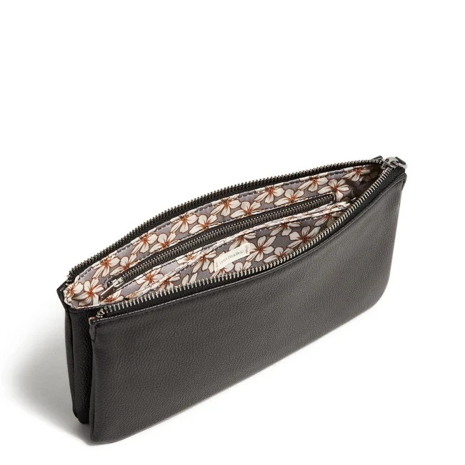 Essential Trio  Clutch Moonless Night Faux Leather Vera Bradley New