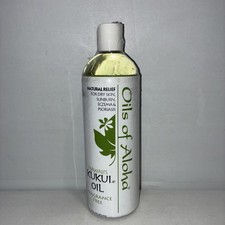 Hawaiian Kukui Nut Oil by Oils of Aloha,Fragrance Free/Dry Skin,Eczema/16fl Oz
