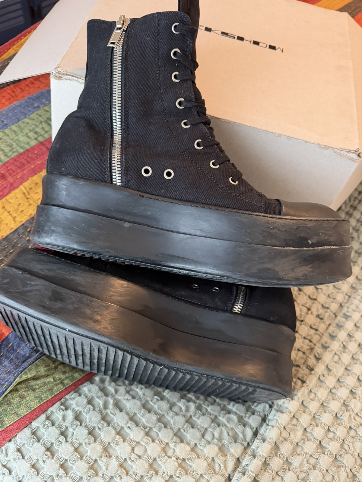 Rick Owens DRKSHDW FW25 CONCORDIANS DOUBLE BUMPER SNEAKS 