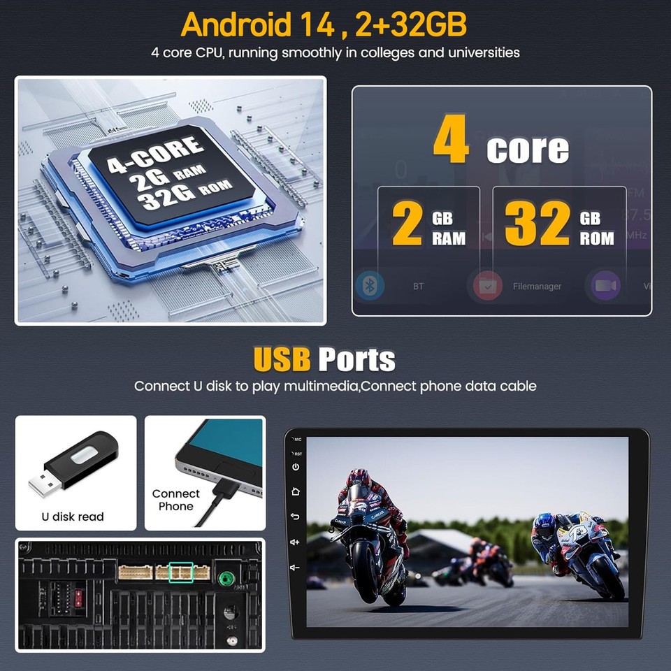 Mac Ii Build For Skoda Octavia II 2004-2013 Apple Carplay Stereo Radio GPS SWC BT ...